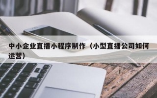 南宁中小企业直播小程序制作（小型直播公司如何运营）