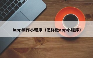 南宁iapp制作小程序（怎样做app小程序）